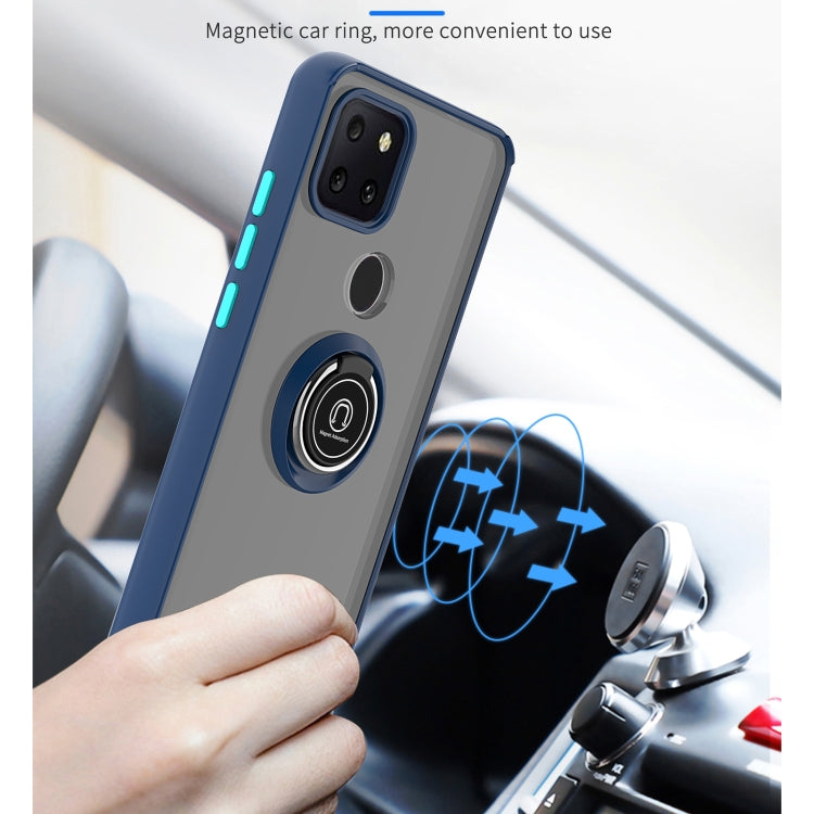 For T-Mobile REVVL 5G Q Shadow 1 Generation Series TPU + PC Protective Case with 360 Degrees Rotate Ring Holder