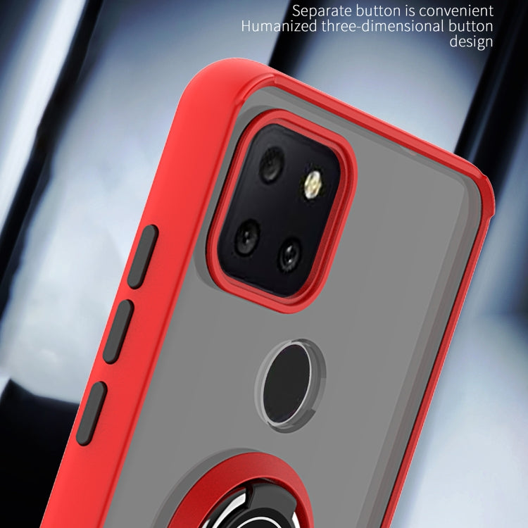 For T-Mobile REVVL 5G Q Shadow 1 Generation Series TPU + PC Protective Case with 360 Degrees Rotate Ring Holder