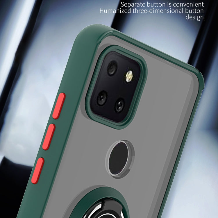 For T-Mobile REVVL 5G Q Shadow 1 Generation Series TPU + PC Protective Case with 360 Degrees Rotate Ring Holder