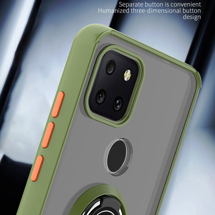 For T-Mobile REVVL 5G Q Shadow 1 Generation Series TPU + PC Protective Case with 360 Degrees Rotate Ring Holder
