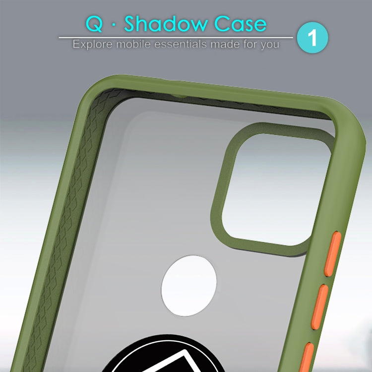 For T-Mobile REVVL 5G Q Shadow 1 Generation Series TPU + PC Protective Case with 360 Degrees Rotate Ring Holder
