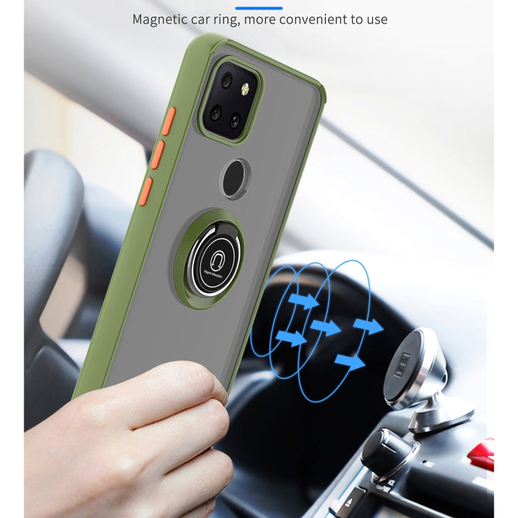 For T-Mobile REVVL 5G Q Shadow 1 Generation Series TPU + PC Protective Case with 360 Degrees Rotate Ring Holder