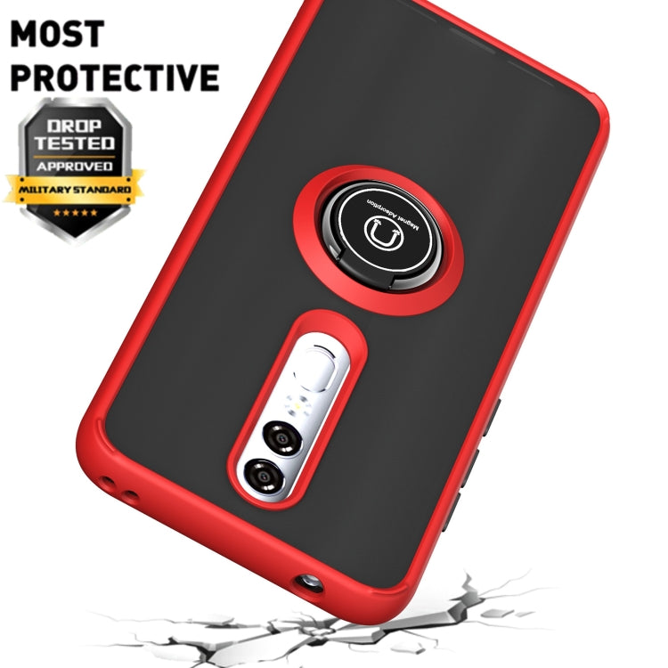 For Coolpad Legacy Brisa Q Shadow 1 Generation Series TPU + PC Protective Case with 360 Degrees Rotate Ring Holder