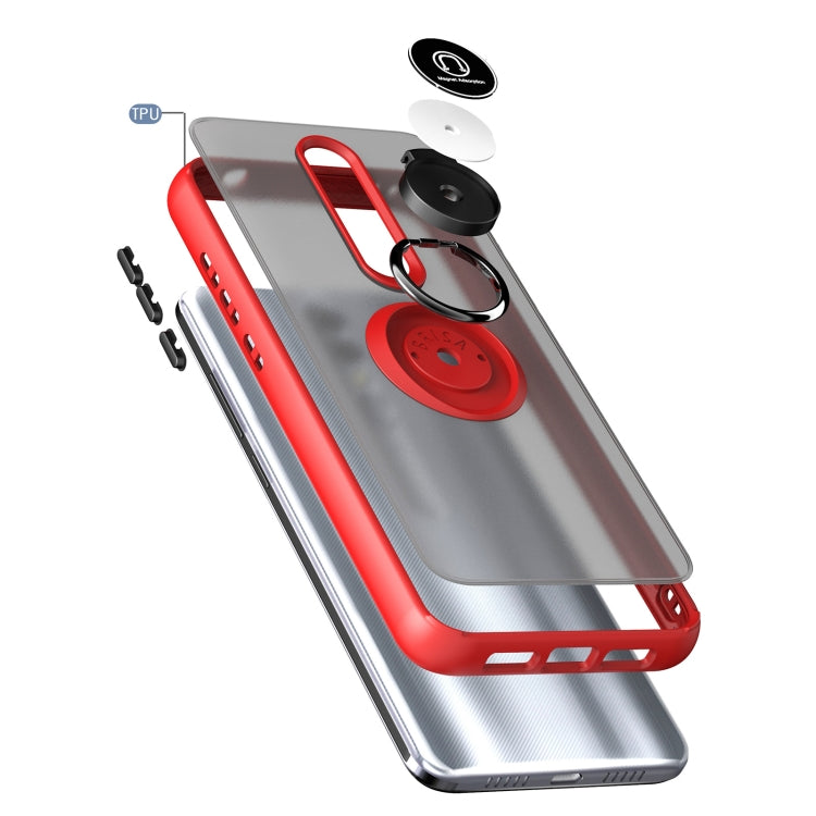 For Coolpad Legacy Brisa Q Shadow 1 Generation Series TPU + PC Protective Case with 360 Degrees Rotate Ring Holder