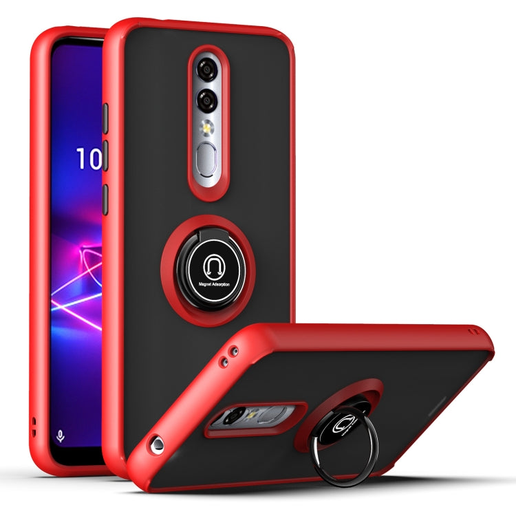 For Coolpad Legacy Brisa Q Shadow 1 Generation Series TPU + PC Protective Case with 360 Degrees Rotate Ring Holder