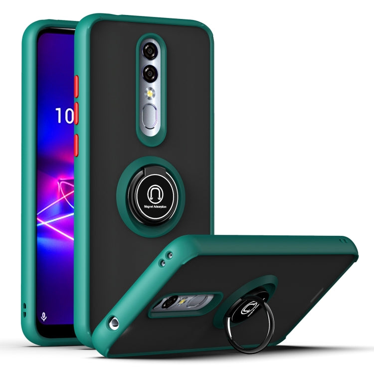 For Coolpad Legacy Brisa Q Shadow 1 Generation Series TPU + PC Protective Case with 360 Degrees Rotate Ring Holder