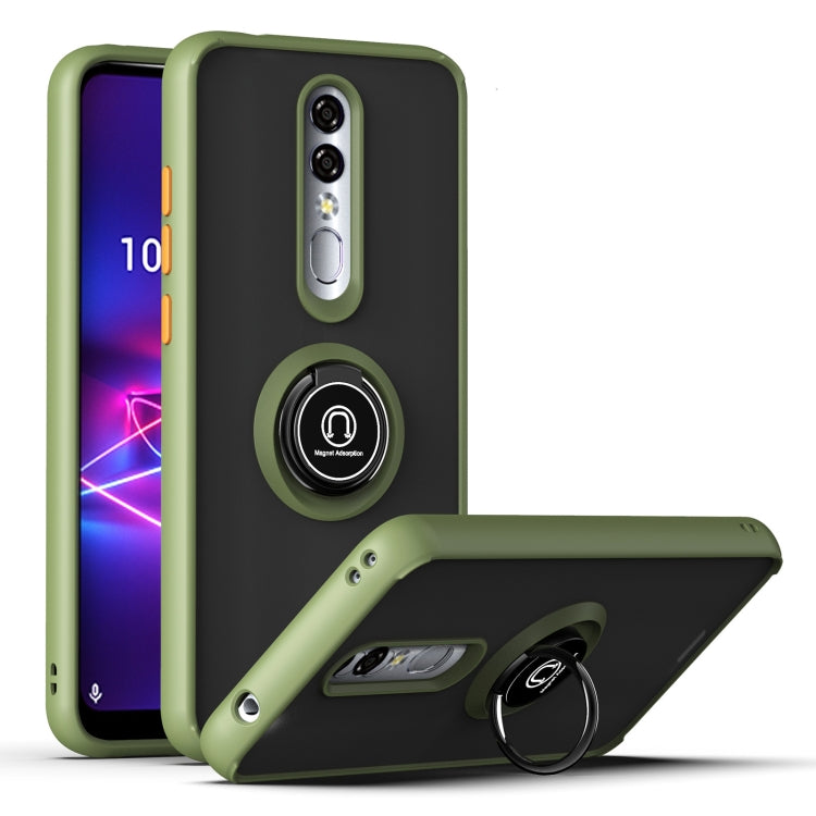 For Coolpad Legacy Brisa Q Shadow 1 Generation Series TPU + PC Protective Case with 360 Degrees Rotate Ring Holder