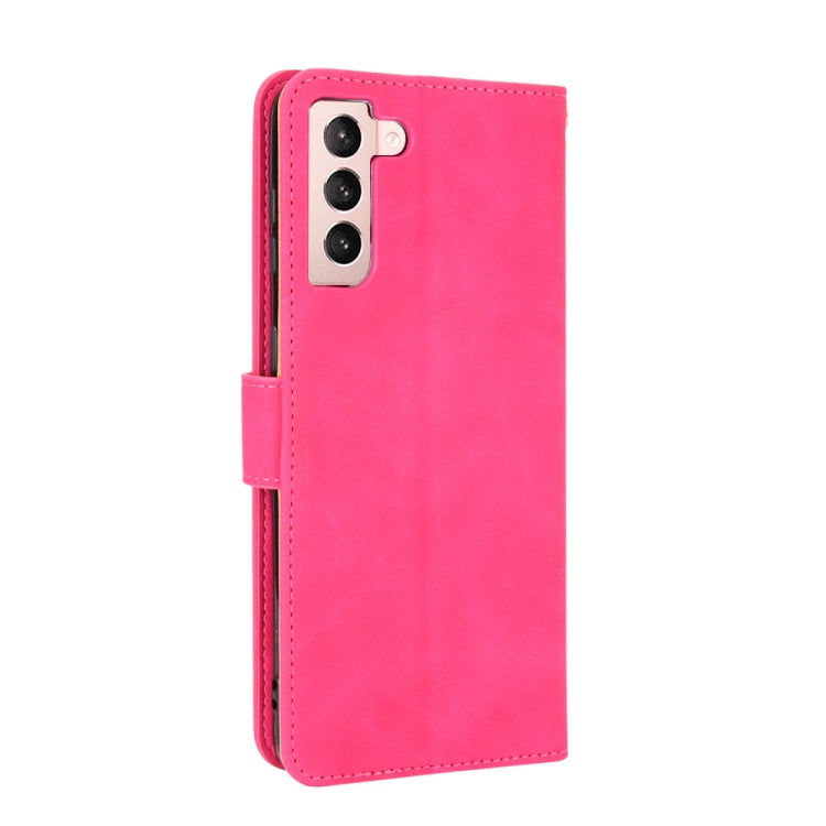 For Samsung Galaxy S21 5G Solid Color Skin Feel Magnetic Buckle Horizontal Flip Calf Texture PU Leather Case with Holder & Card Slots & Wallet