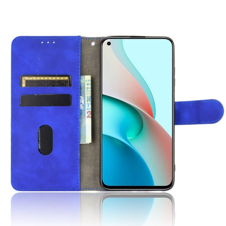 For Xiaomi Redmi Note 9 5G Solid Color Skin Feel Magnetic Buckle Horizontal Flip Calf Texture PU Leather Case with Holder & Card Slots & Wallet