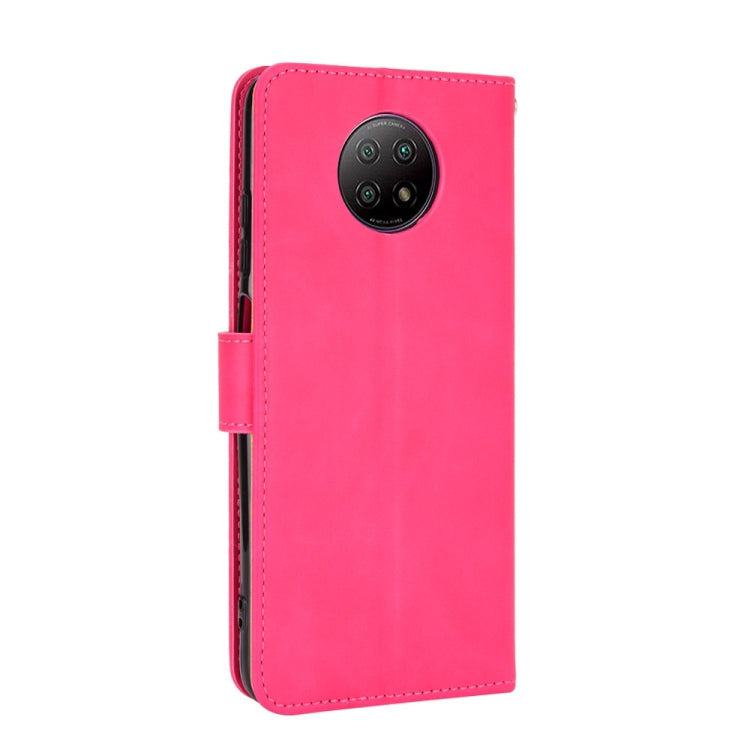 For Xiaomi Redmi Note 9 5G Solid Color Skin Feel Magnetic Buckle Horizontal Flip Calf Texture PU Leather Case with Holder & Card Slots & Wallet