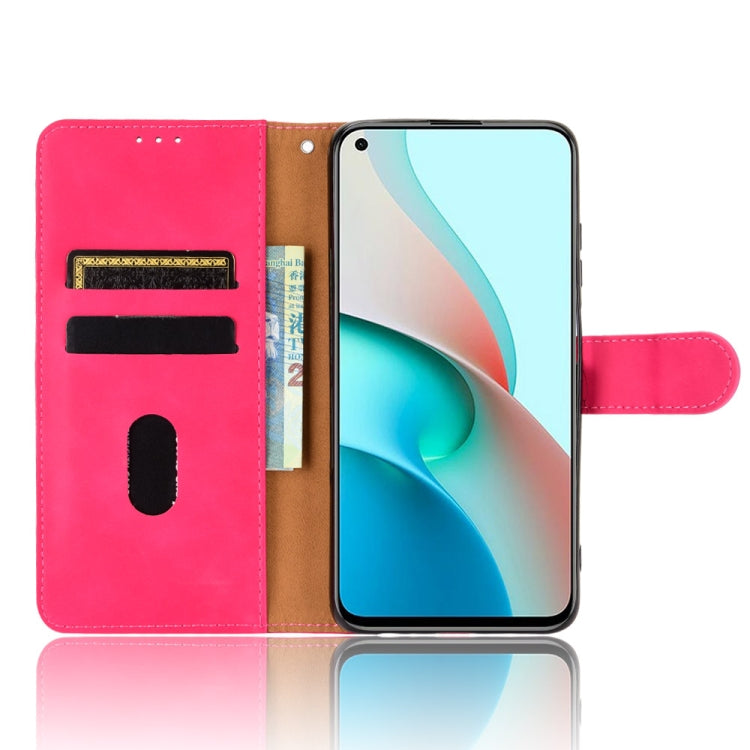 For Xiaomi Redmi Note 9 5G Solid Color Skin Feel Magnetic Buckle Horizontal Flip Calf Texture PU Leather Case with Holder & Card Slots & Wallet