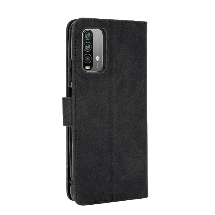 For Xiaomi Redmi Note 9 4G Solid Color Skin Feel Magnetic Buckle Horizontal Flip Calf Texture PU Leather Case with Holder & Card Slots & Wallet