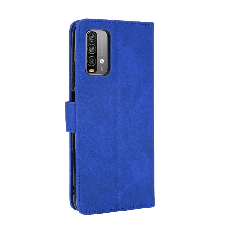 For Xiaomi Redmi Note 9 4G Solid Color Skin Feel Magnetic Buckle Horizontal Flip Calf Texture PU Leather Case with Holder & Card Slots & Wallet