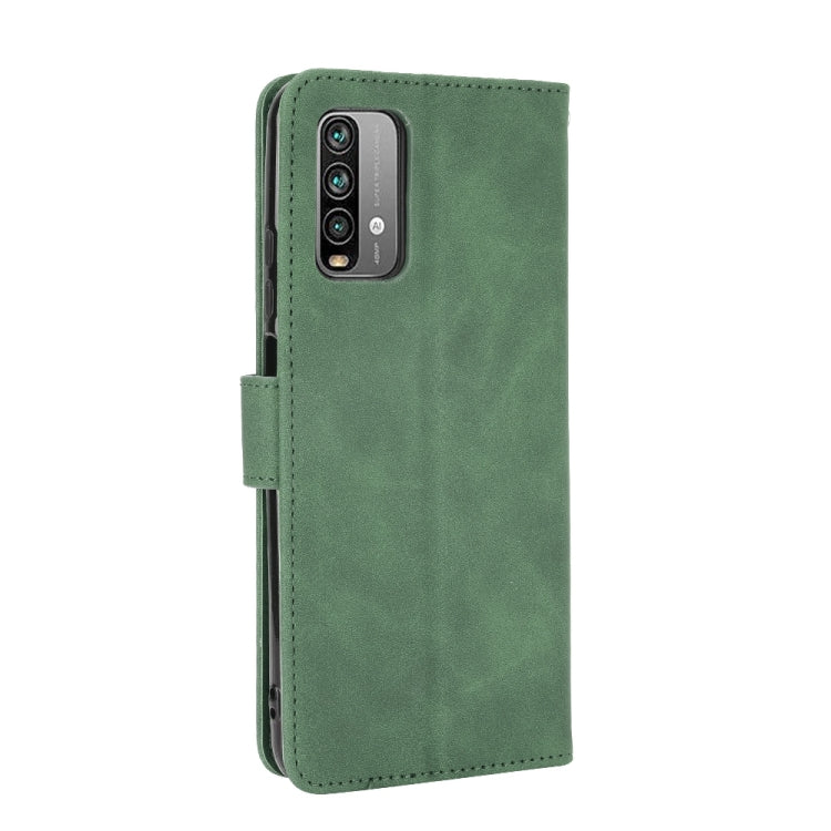 For Xiaomi Redmi Note 9 4G Solid Color Skin Feel Magnetic Buckle Horizontal Flip Calf Texture PU Leather Case with Holder & Card Slots & Wallet