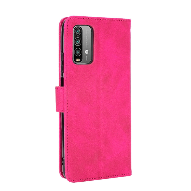 For Xiaomi Redmi Note 9 4G Solid Color Skin Feel Magnetic Buckle Horizontal Flip Calf Texture PU Leather Case with Holder & Card Slots & Wallet