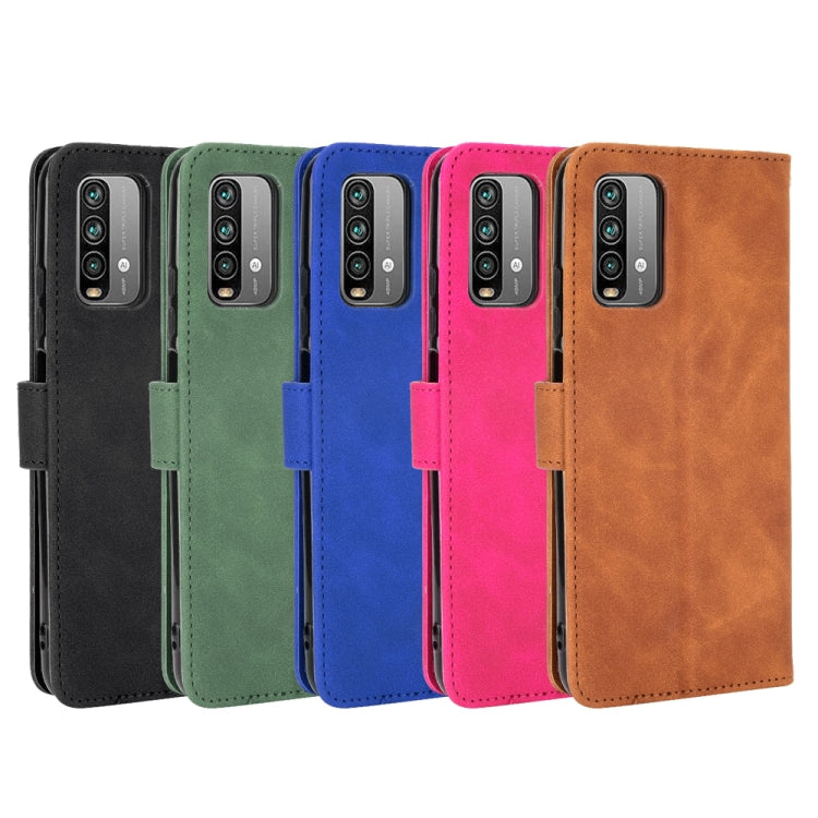 For Xiaomi Redmi Note 9 4G Solid Color Skin Feel Magnetic Buckle Horizontal Flip Calf Texture PU Leather Case with Holder & Card Slots & Wallet