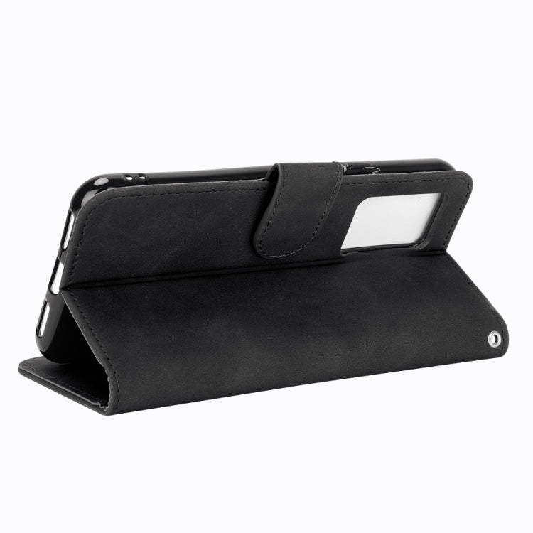 For Cubot X30 Solid Color Skin Feel Magnetic Buckle Horizontal Flip Calf Texture PU Leather Case with Holder & Card Slots & Wallet