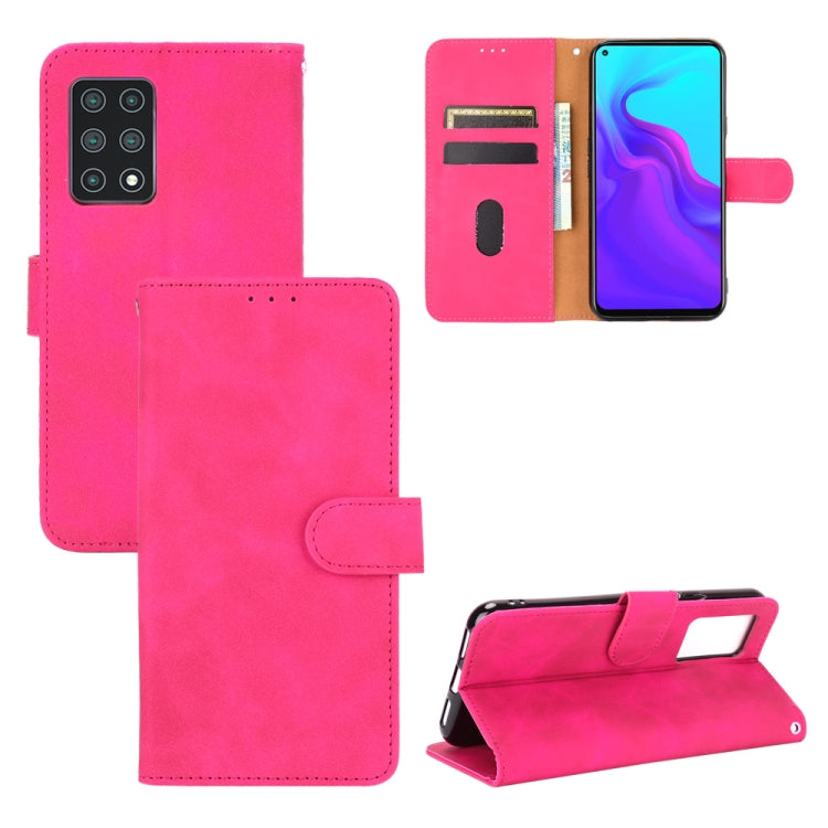 For Cubot X30 Solid Color Skin Feel Magnetic Buckle Horizontal Flip Calf Texture PU Leather Case with Holder & Card Slots & Wallet