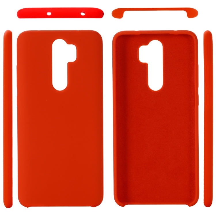 For Xiaomi Redmi Note 8 Pro Solid Color Liquid Silicone Dropproof Protective Case