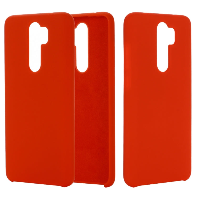 For Xiaomi Redmi Note 8 Pro Solid Color Liquid Silicone Dropproof Protective Case