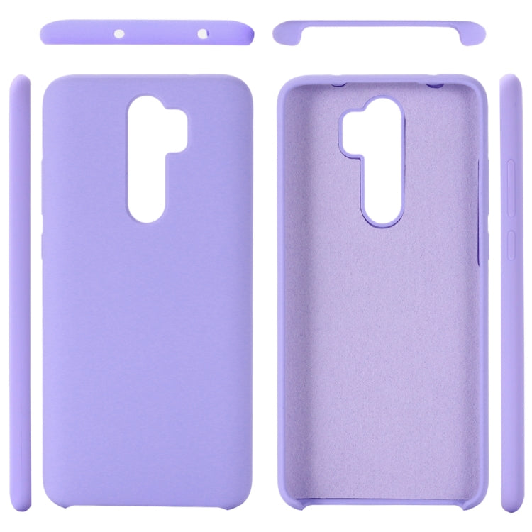 For Xiaomi Redmi Note 8 Pro Solid Color Liquid Silicone Dropproof Protective Case