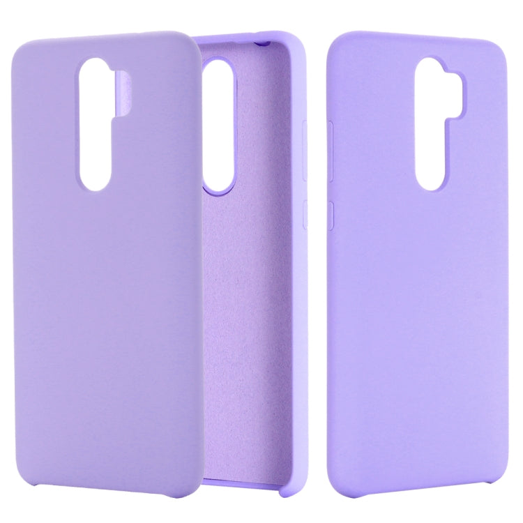 For Xiaomi Redmi Note 8 Pro Solid Color Liquid Silicone Dropproof Protective Case