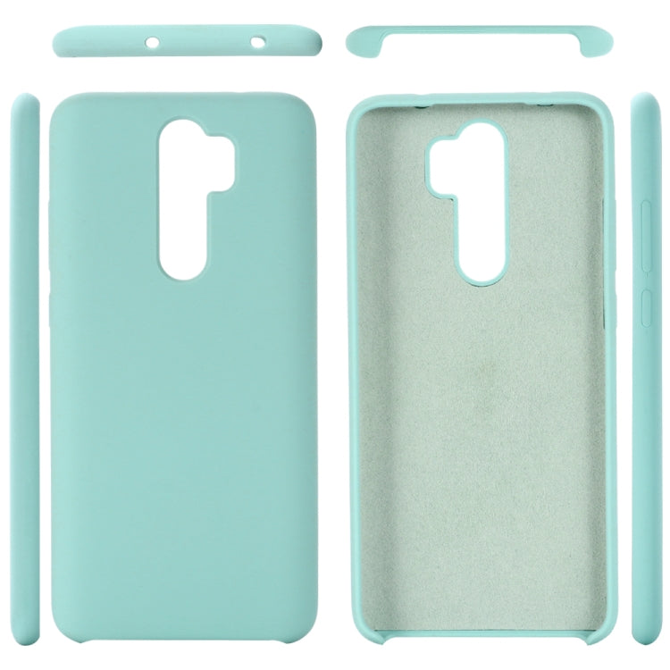 For Xiaomi Redmi Note 8 Pro Solid Color Liquid Silicone Dropproof Protective Case