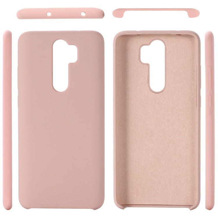 For Xiaomi Redmi Note 8 Pro Solid Color Liquid Silicone Dropproof Protective Case