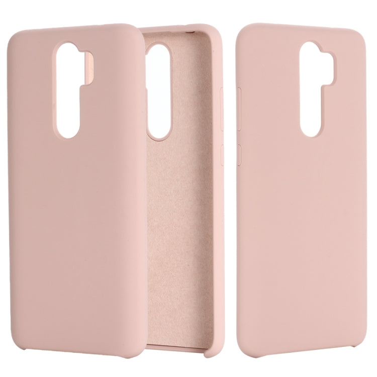 For Xiaomi Redmi Note 8 Pro Solid Color Liquid Silicone Dropproof Protective Case