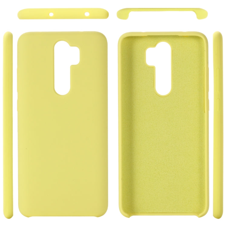 For Xiaomi Redmi Note 8 Pro Solid Color Liquid Silicone Dropproof Protective Case