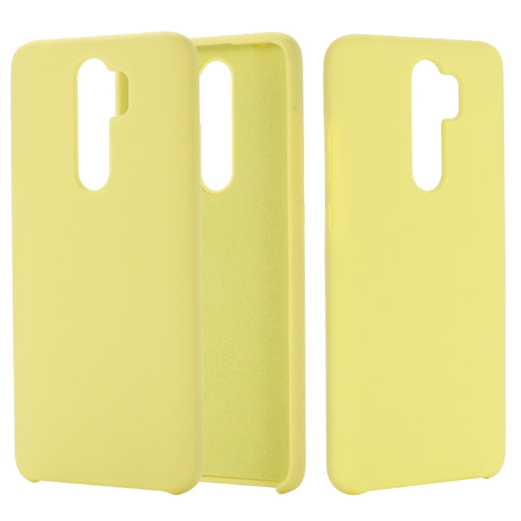 For Xiaomi Redmi Note 8 Pro Solid Color Liquid Silicone Dropproof Protective Case