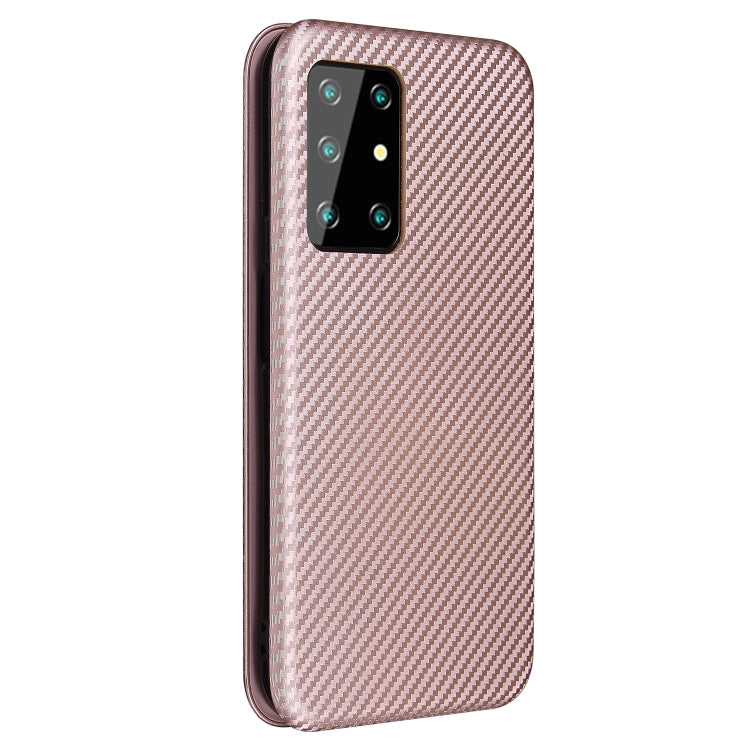 For Cubot X30 Carbon Fiber Texture Horizontal Flip TPU + PC + PU Leather Case with Card Slot