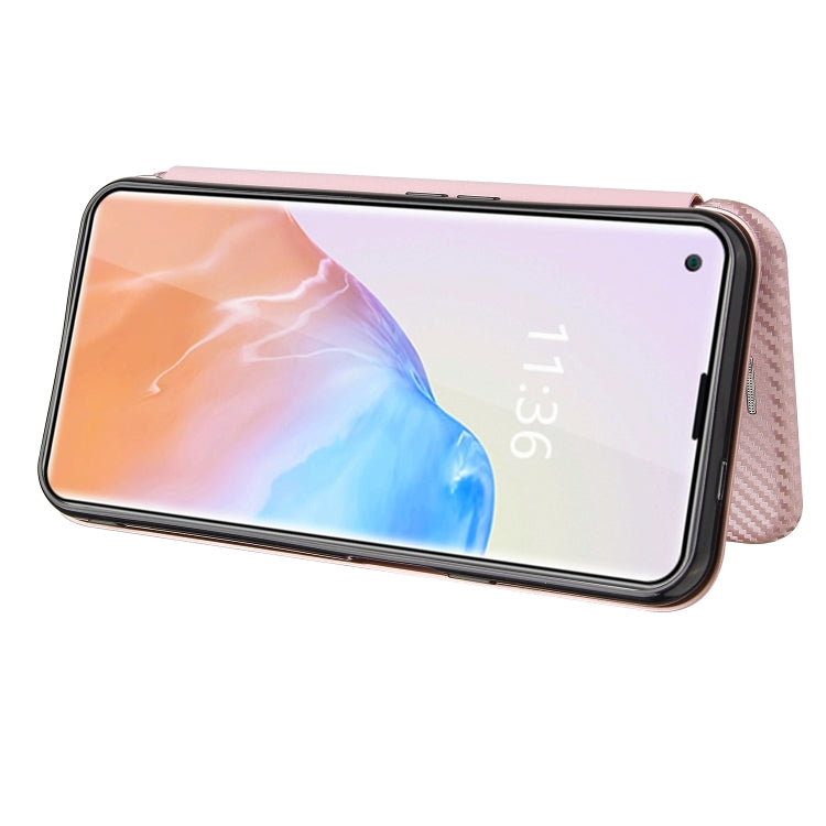 For Cubot X30 Carbon Fiber Texture Horizontal Flip TPU + PC + PU Leather Case with Card Slot