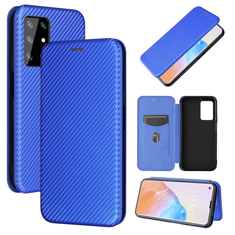 For Cubot X30 Carbon Fiber Texture Horizontal Flip TPU + PC + PU Leather Case with Card Slot
