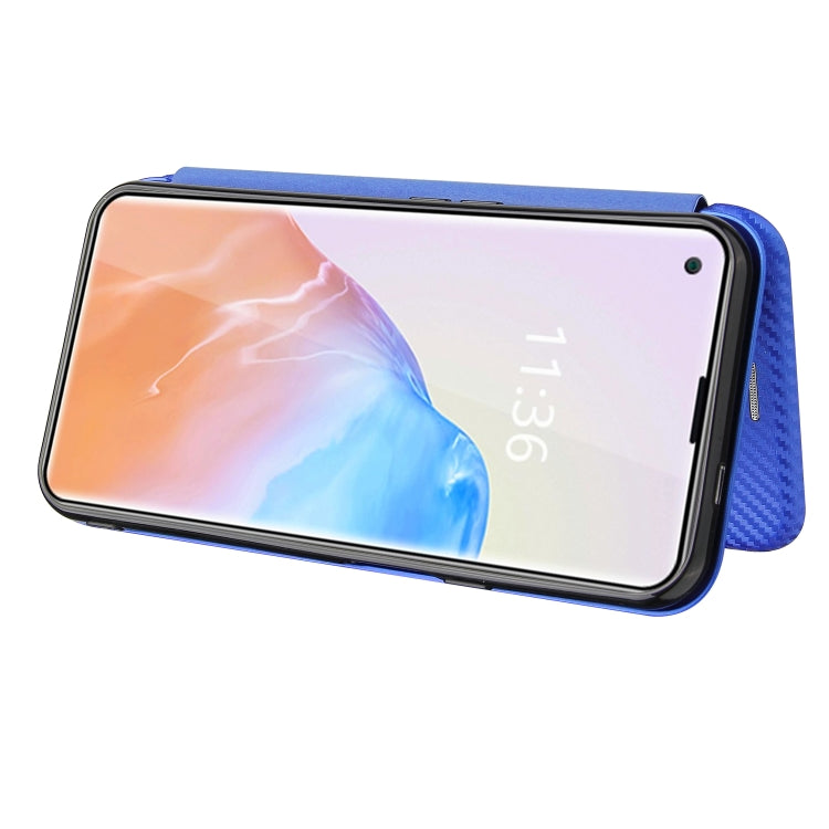 For Cubot X30 Carbon Fiber Texture Horizontal Flip TPU + PC + PU Leather Case with Card Slot