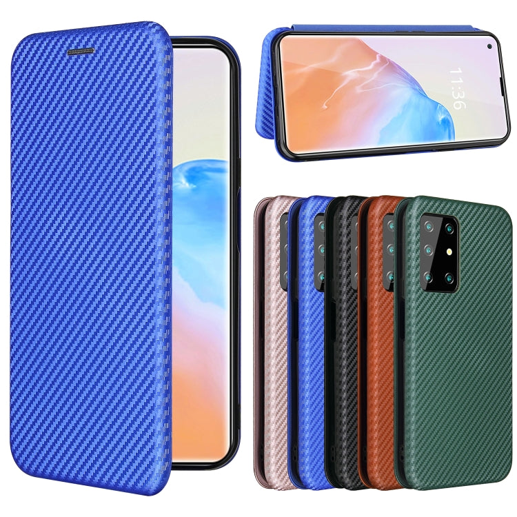 For Cubot X30 Carbon Fiber Texture Horizontal Flip TPU + PC + PU Leather Case with Card Slot