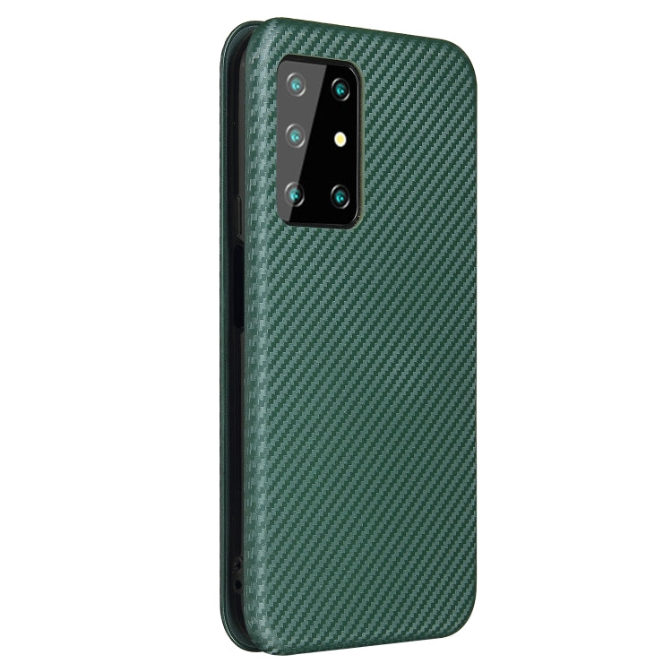 For Cubot X30 Carbon Fiber Texture Horizontal Flip TPU + PC + PU Leather Case with Card Slot