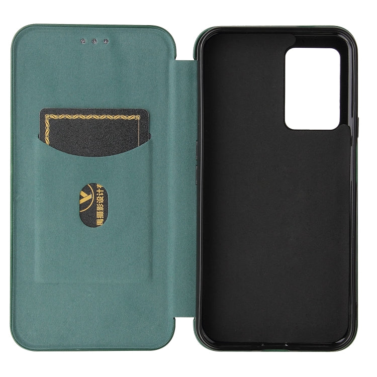 For Cubot X30 Carbon Fiber Texture Horizontal Flip TPU + PC + PU Leather Case with Card Slot