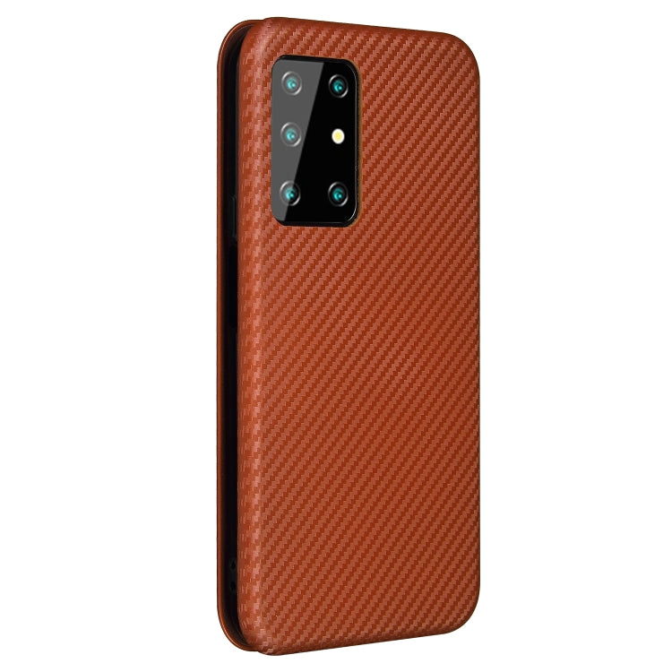 For Cubot X30 Carbon Fiber Texture Horizontal Flip TPU + PC + PU Leather Case with Card Slot