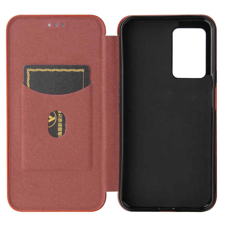 For Cubot X30 Carbon Fiber Texture Horizontal Flip TPU + PC + PU Leather Case with Card Slot