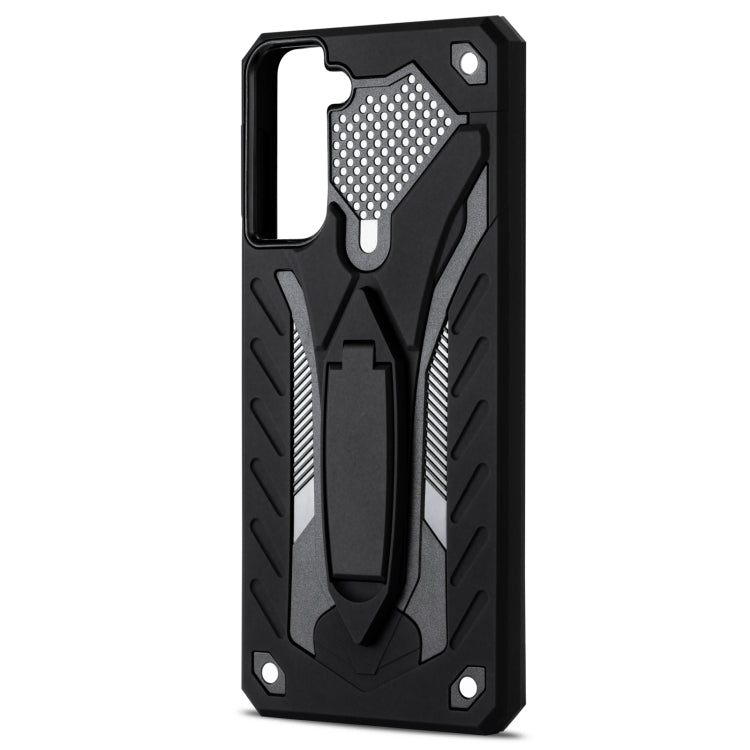 For Samsung Galaxy S21+ 5G Shockproof TPU + PC Protective Case with Holder