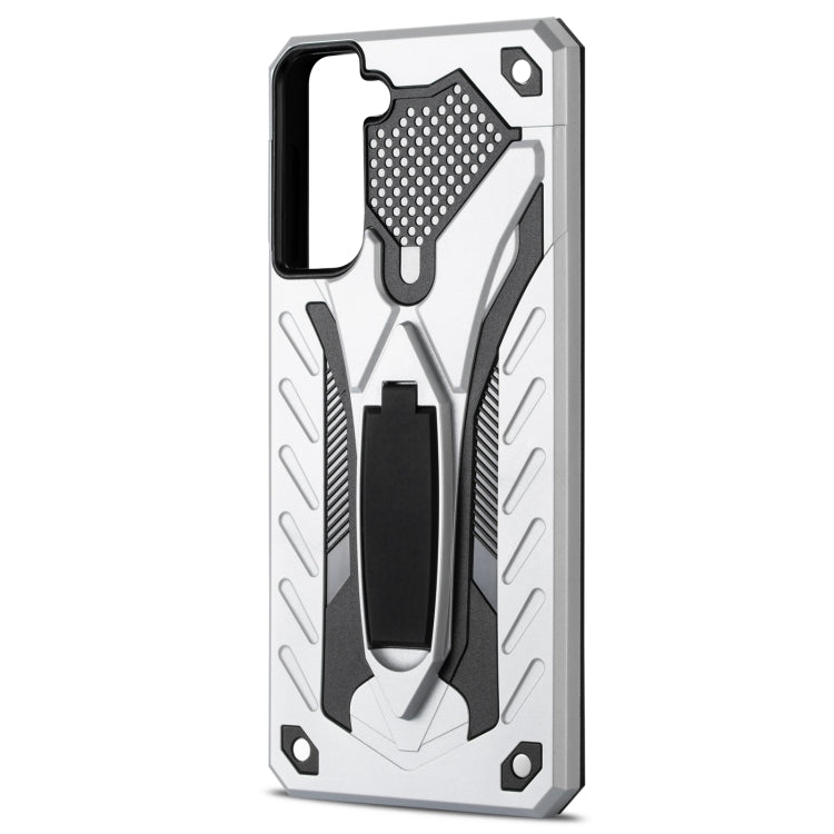 For Samsung Galaxy S21+ 5G Shockproof TPU + PC Protective Case with Holder