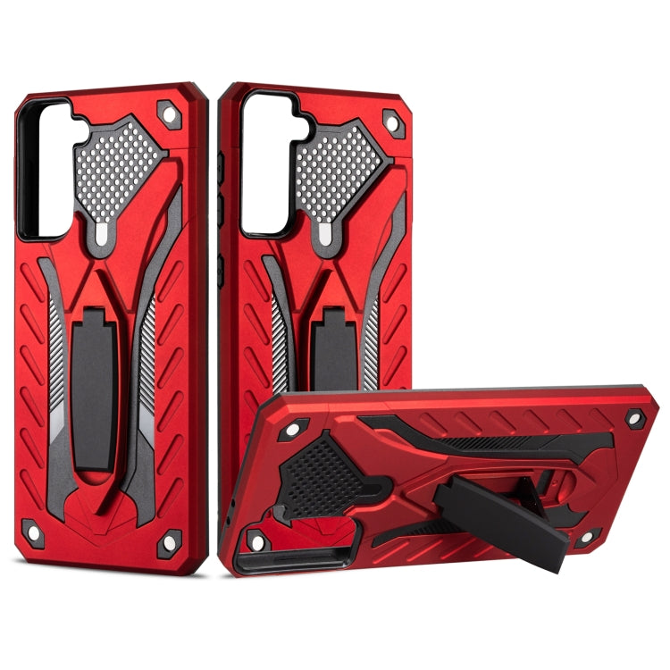 For Samsung Galaxy S21+ 5G Shockproof TPU + PC Protective Case with Holder