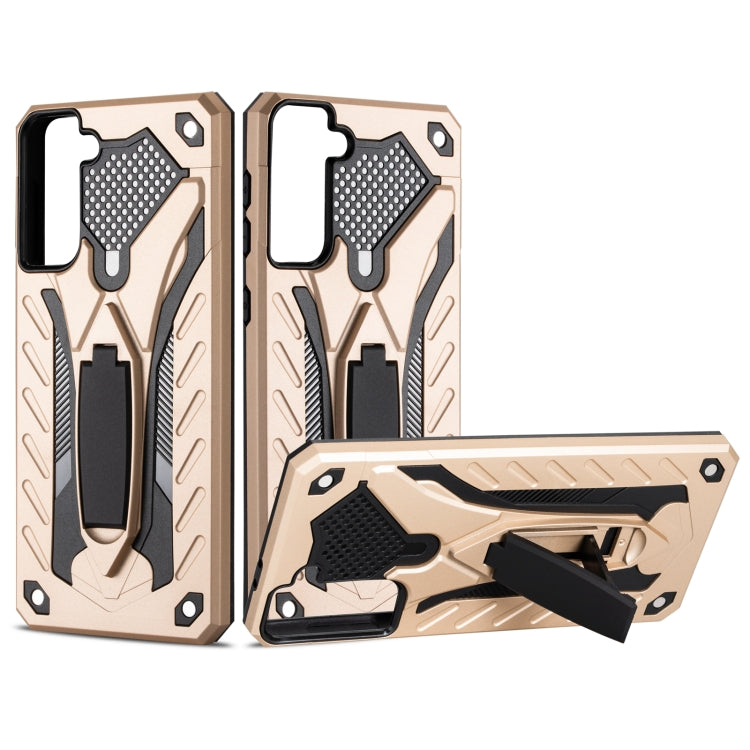 For Samsung Galaxy S21+ 5G Shockproof TPU + PC Protective Case with Holder