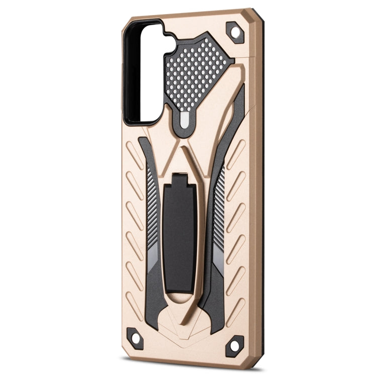For Samsung Galaxy S21+ 5G Shockproof TPU + PC Protective Case with Holder