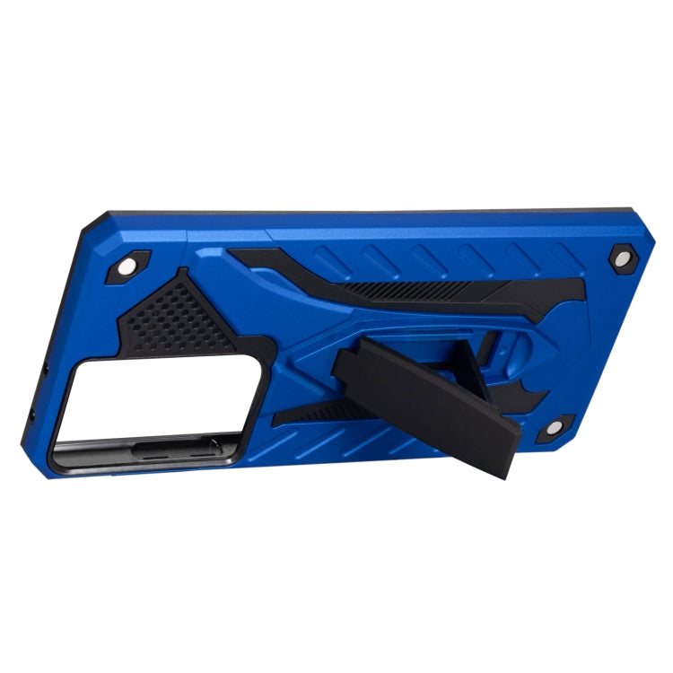 For Samsung Galaxy S21 Ultra 5G Shockproof TPU + PC Protective Case with Holder