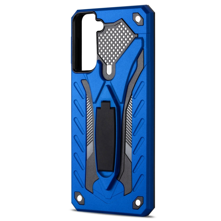 For Samsung Galaxy S21 5G Shockproof TPU + PC Protective Case with Holder