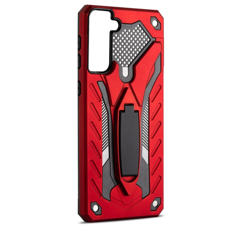 For Samsung Galaxy S21 5G Shockproof TPU + PC Protective Case with Holder