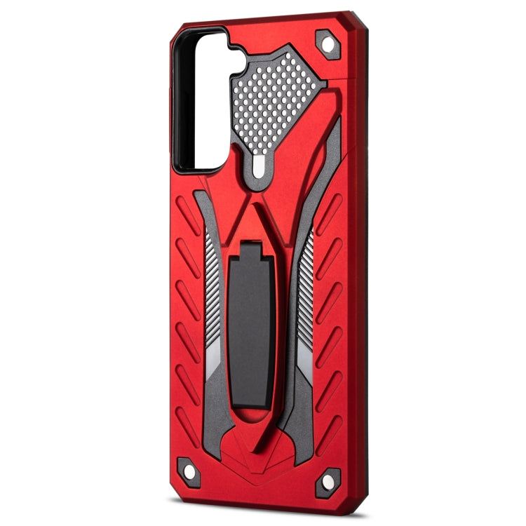 For Samsung Galaxy S21 5G Shockproof TPU + PC Protective Case with Holder