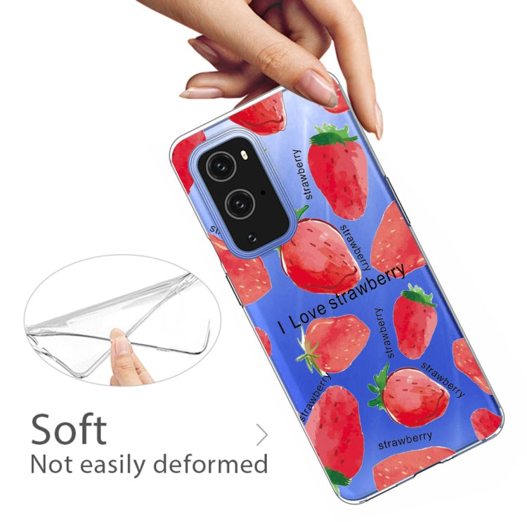 For OnePlus 9 Colored Drawing Pattern Highly Transparent TPU Protective Case